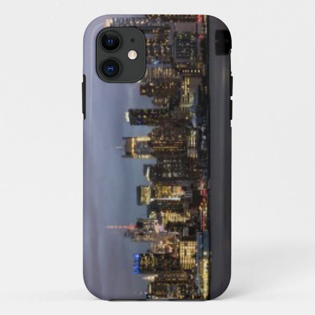 Early evening panoramic view of Manhattan Case-Mate iPhone Case (Back)