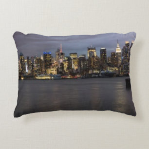 Early evening panoramic view of Manhattan Decorative Cushion