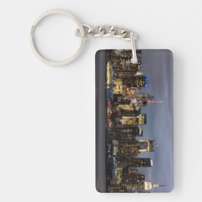 Early evening panoramic view of Manhattan Key Ring (Front)
