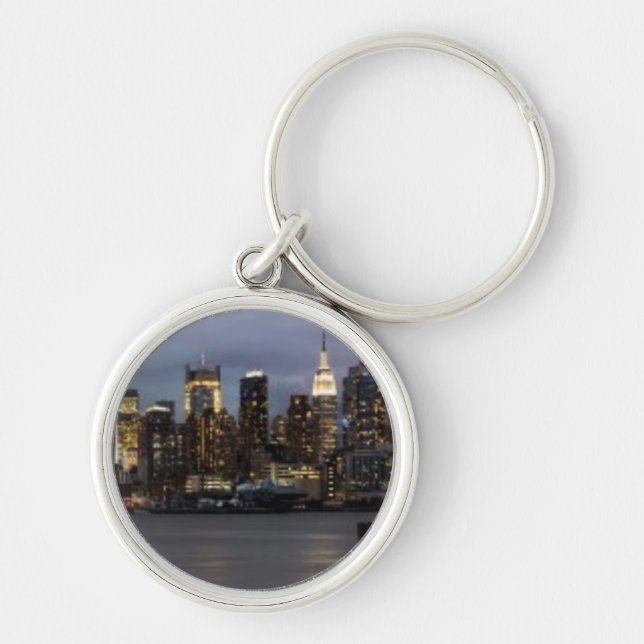 Early evening panoramic view of Manhattan Key Ring (Front)