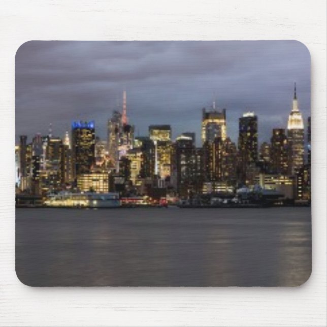 Early evening panoramic view of Manhattan Mouse Pad (Front)