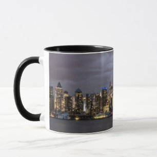 Early evening panoramic view of Manhattan Mug