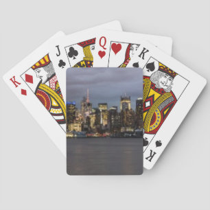 Early evening panoramic view of Manhattan Playing Cards