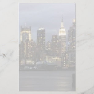 Early evening panoramic view of Manhattan Stationery