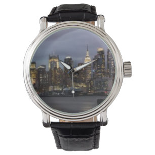 Early evening panoramic view of Manhattan Watch