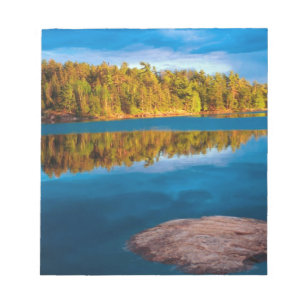 Early Evening reflections in the boundry waters Notepad