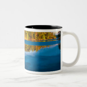Early Evening reflections in the boundry waters Two-Tone Coffee Mug