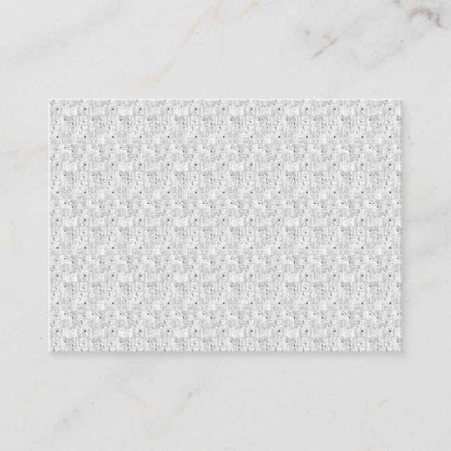 Early Fall Leaves Pattern | Autumn Season Decor Enclosure Card (Front)