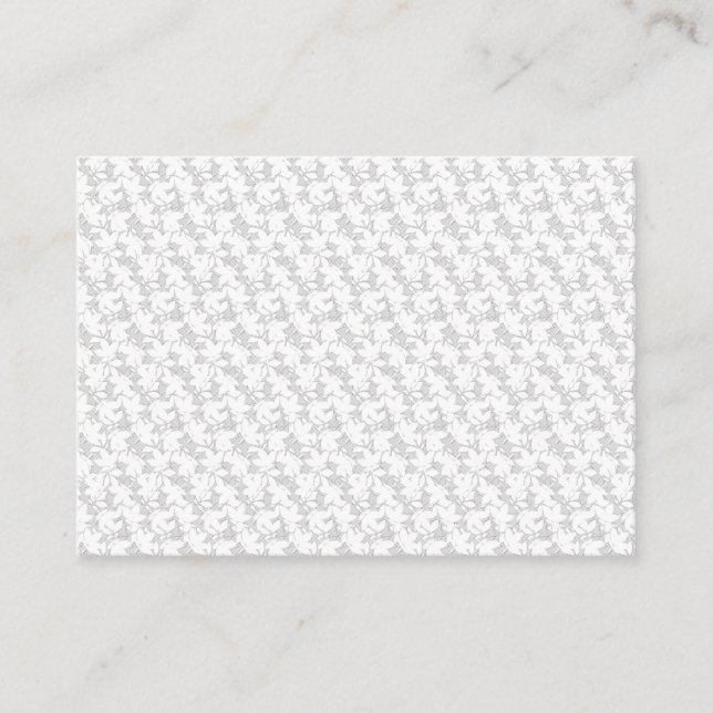 Early Fall Leaves Pattern | Autumn Season Decor Enclosure Card (Front)
