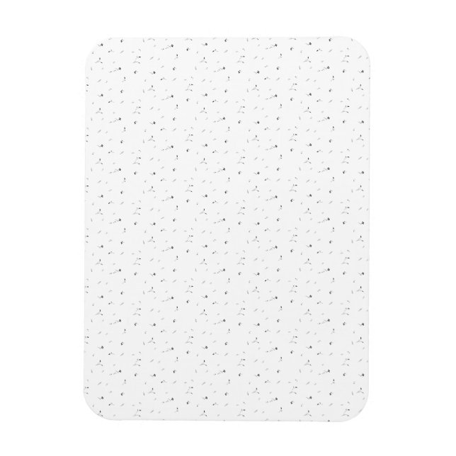 Early Fall Leaves Pattern | Autumn Season Decor Magnet (Vertical)