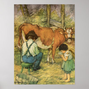 Early Farm Scenes Poster