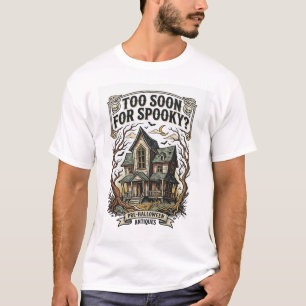 Early Halloween Shirt Vintage Haunted House Design