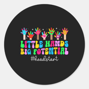 Early Head Start Student First Day Of Head Start T Classic Round Sticker