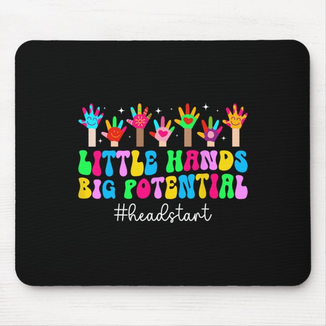 Early Head Start Student First Day Of Head Start T Mouse Pad (Front)