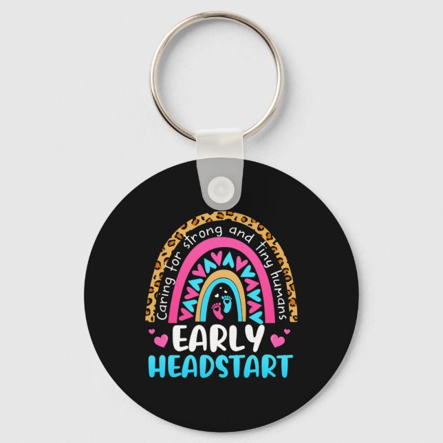Early Headstart Early Childhood Edu Teacher Back T Key Ring (Front)