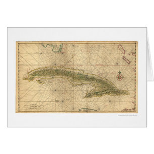 Early Island Of Cuba Map 1639