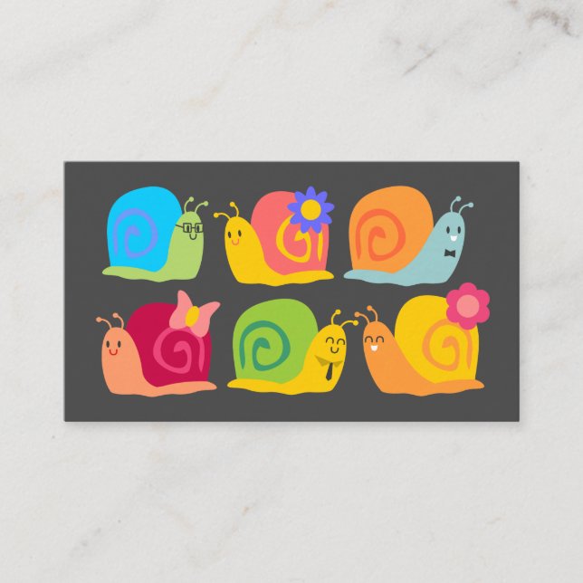 Early Learning Centre Daycare business snails Card (Front)