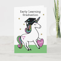 Early Learning Graduation Congratulations Unicorn 