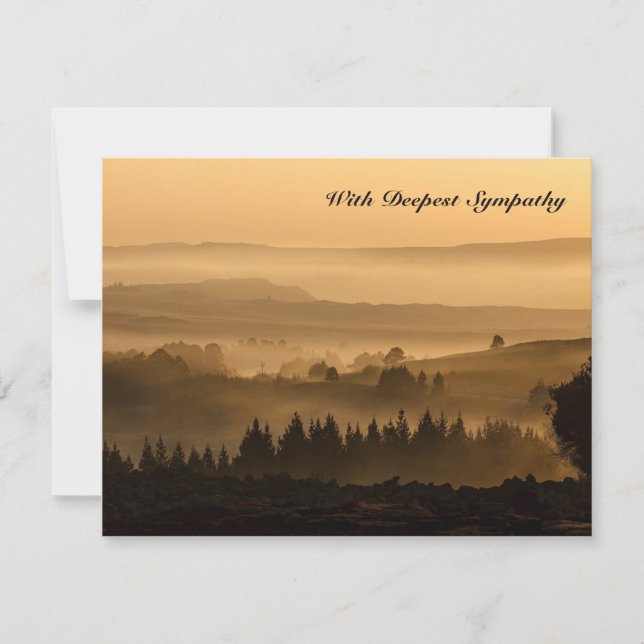 Early Light Bible Verse Sympathy Card (Front)