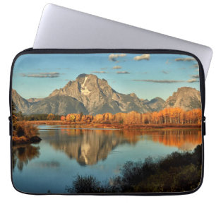 Early Light In Wyoming at Oxbow Bend Laptop Sleeve