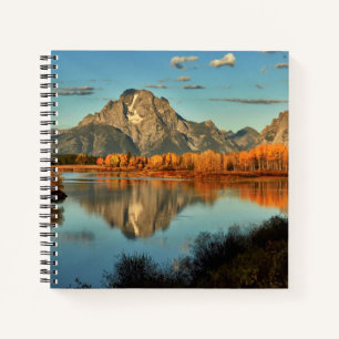 Early Light In Wyoming at Oxbow Bend Notebook