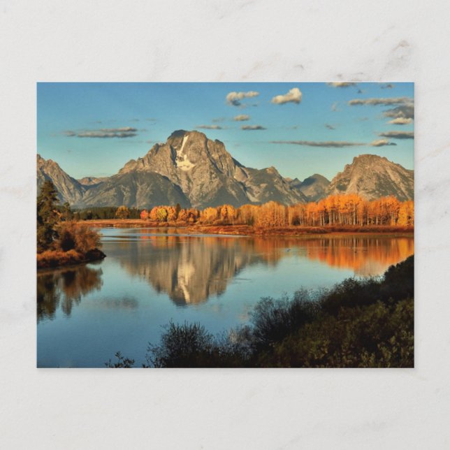 Early Light In Wyoming at Oxbow Bend Postcard (Front)
