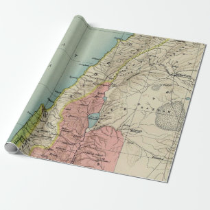 Early Map of Israel Wrapping Paper