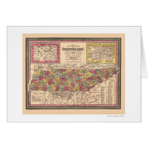 Early Map Of Tennessee 1850