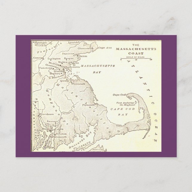 Early Massachusetts Postcard (Front)