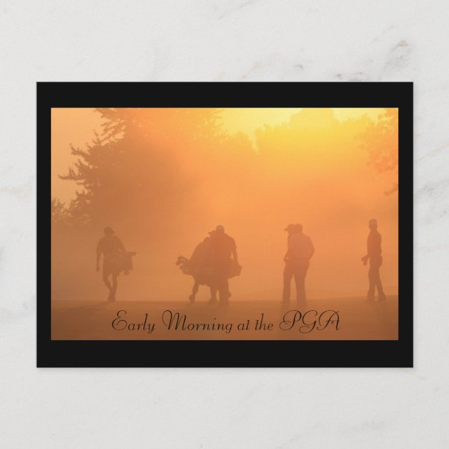 Early Morning at the PGA  Postcard (Front)