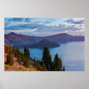 Early Morning, Crater Lake Poster