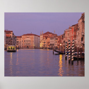 early morning Grand Canal Tour, Venice, Italy Poster
