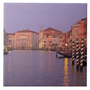 early morning Grand Canal Tour, Venice, Italy Tile