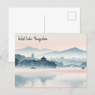 Early Morning Hangzhou West Lake Hangzhou Postcard