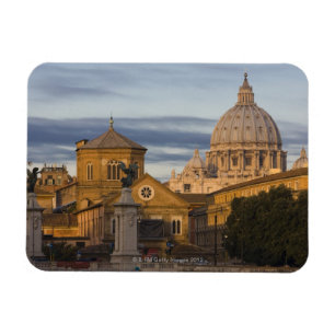 early morning light on the dome of St Peter's Magnet