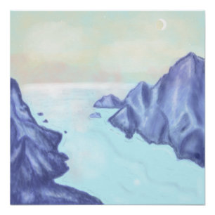 Early morning on the Fjord Poster