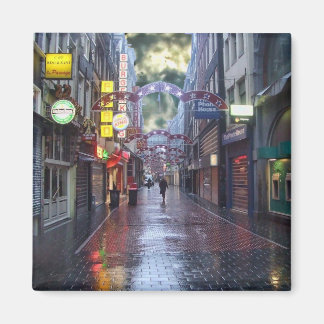 Early Morning Rain -- Amsterdam in November Magnet