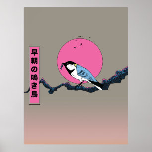 Early morning songbird poster