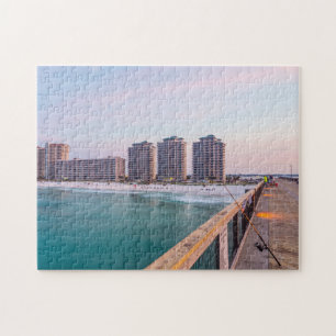 Early Navarre Beach Florida Fishing Jigsaw Puzzle