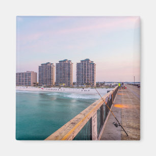 Early Navarre Beach Florida Fishing Magnet