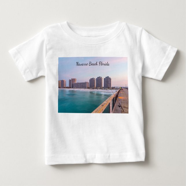 Early Navarre Beach Florida Fishing Toddler Shirt (Front)