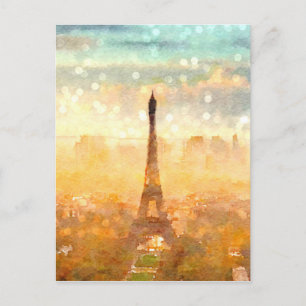 Early Paris Morning Postcard