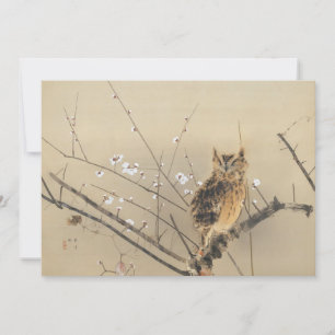 Early Plum Blossoms by Nishimura Goun, Vintage Owl