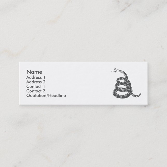 Early Rattle Iron Profile Card (Front)