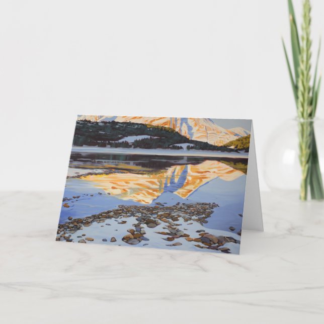 "Early Snow in Kananaskis" Holiday Card (Front)