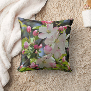 Early Spring Crabapple Blossoms 3  Cushion