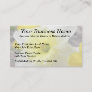 Early Spring Daffodil Business Card