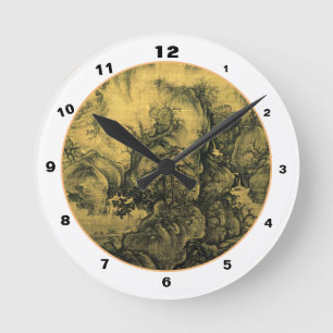 Early Spring & Guo Xi - Chinese Art/imperial China Round Clock