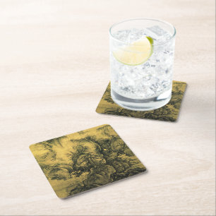 Early Spring & Guo Xi - Chinese Art/imperial China Square Paper Coaster