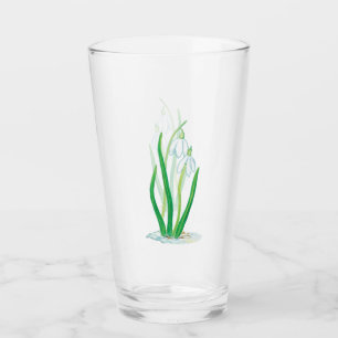 Early Spring Snowdrops Glass